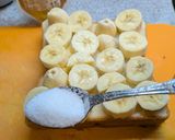 バナナトースト　シュガー/ハニー/チョコ作り方3写真