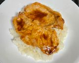 豚の生姜焼きのせ♪ガーリックバターライス作り方8写真