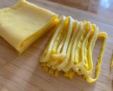 錦糸卵・薄焼き卵★電子レンジで簡単綺麗作り方5写真