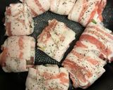 簡単　豚バラの大葉のチーズ巻き作り方3写真