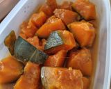 しっとり♪かぼちゃのごま味噌煮作り方5写真