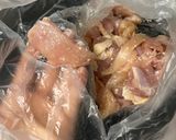 玉ねぎ麹漬け鶏むねと春菊と春雨の春巻き作り方1写真