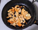 キャベツと豚ひき肉の甘辛炒め作り方4写真