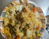 レンジ簡単中華風梅カルボ味炒飯弁当作り方12写真