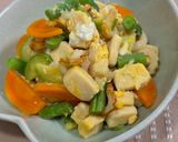うすぎり凍り豆腐と野菜の旨み炒め♪作り方5写真