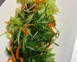 新玉ねぎと水菜のドレッシングサラダ♪作り方4写真