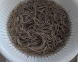 ナスと豚肉のラー油つけそば作り方4写真