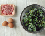 冬の味わい！ちぢみほうれん草と卵炒め作り方1写真