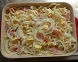 うどんとベーコンのグラタン作り方4写真