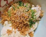 ささみと三つ葉のチキンラーメンサラダ作り方1写真