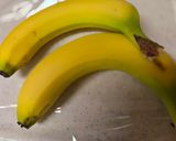 簡単バナナアイス　今日のおやつ(^^)作り方1写真