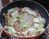舞茸ベーコン白菜のニンニクオリーブ油の炒めパスタ作り方9写真