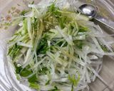 大根と水菜のレンチン和え♪作り方2写真
