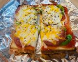 🍞食パンの端っこで、ご馳走ピザトースト作り方4写真