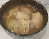 我が家の肉団子入り味噌汁作り方3写真
