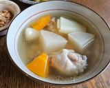 手羽と根菜の中華スープ作り方5写真