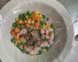 レンジ簡単レモンデミ味オムライス弁当作り方2写真