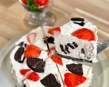 いちごオレオチーズケーキ作り方6写真