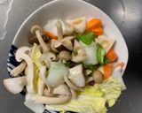 お一人様ピリ辛クリーム根菜たっぷり野菜炒作り方10写真