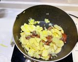 (10分できる)筍とベーコンの炒め物作り方3写真