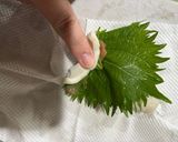 ちくわの梅紫蘇巻き作り方3写真