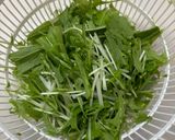 【簡単副菜】水菜と豆腐のごま風味サラダ作り方3写真