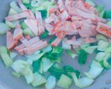＊青梗菜と焼豚とメンマの炒め物＊作り方3写真