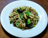 焼きうどん　鮒寿司の飯×梅干しソース作り方10写真