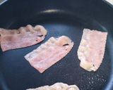 とまおっ流ベーコンとチーズのカルボナーラ風パスタ作り方2写真