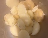 新じゃが芋と薩摩芋芋のホットサラダ🍠作り方3写真