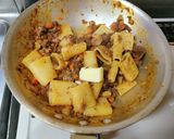 お家でジビエ。鹿ミンチと焼き栗のラグー作り方9写真