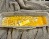 レンジで簡単　本格カルボナーラ（ツナ）作り方5写真