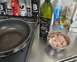 カポナータの残りでむね肉のパスタ作り方3写真