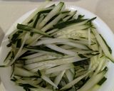 きゅうりとハムのからしマヨネーズ和え作り方1写真