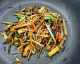 今日の食卓に！ひじきと野菜のごま風味炒め作り方6写真