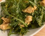 春菊と豆腐の韓国風サラダ作り方4写真