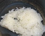 ベーコンと長ネギと松山あげの雑炊作り方1写真