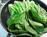 ほうれん草と人参の胡麻味噌ネーズ作り方1写真