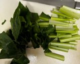 簡単 厚揚げともやしと小松菜のそぼろ炒め作り方1写真