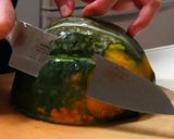 皮なしカボチャのレンチン煮作り方2写真