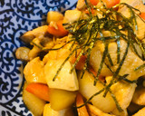 鶏肉と大根のあまから照り焼き炒め作り方3写真