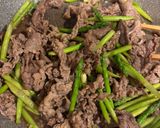 牛肉とアスパラのオイスター炒め作り方5写真