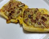納豆とえのきのおあげピザ作り方8写真