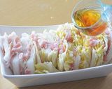 白菜と豚バラの重ね蒸し コチュチーズのせ作り方3写真