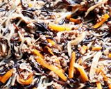 乾物料理☆長ひじきと切干大根の挽肉蒸し炒め作り方5写真