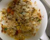 レンジ簡単中華風梅タコライス味炒飯弁当作り方12写真