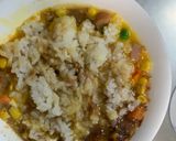 レンジ簡単クリーミー中華丼味炒飯弁当作り方8写真