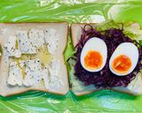 チキンと紫キャベツラペのサンドイッチ作り方6写真