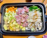 ホットプレートを使って好きな物でチーズディップ🫕作り方3写真