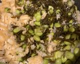 簡単　枝豆めし　むき枝まめ塩こんぶごはん作り方3写真